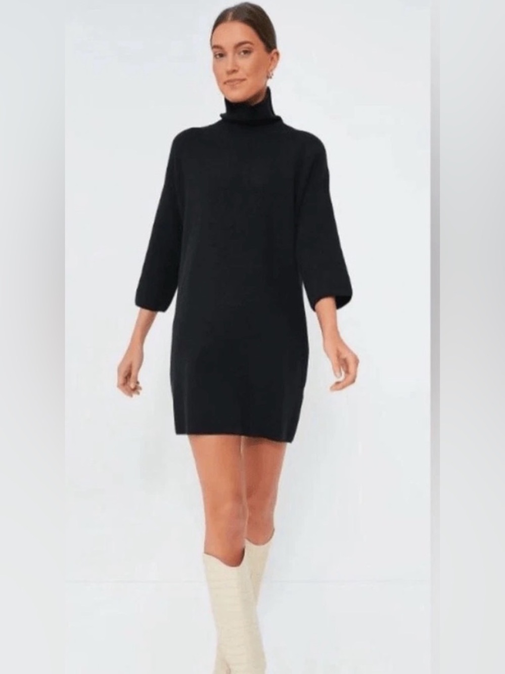 Pomander Place for Tuckernuck Noir Vivienne Classic Black Shimmer Sweater Dress